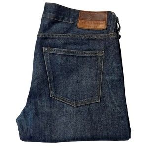 J Crew 484 Japanese Kaihara Denim Dark Rinse Jeans Men’s 33/32 | Extra Slim Fit